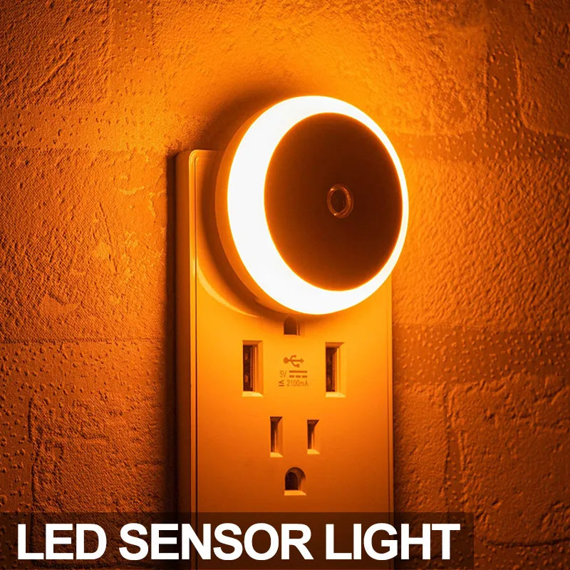 Light Sensor LED Night Light EU/US