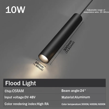 Modern Embedded Flexible Linear Fixture LED Spotlight DC48V Ceiling Indoor Light