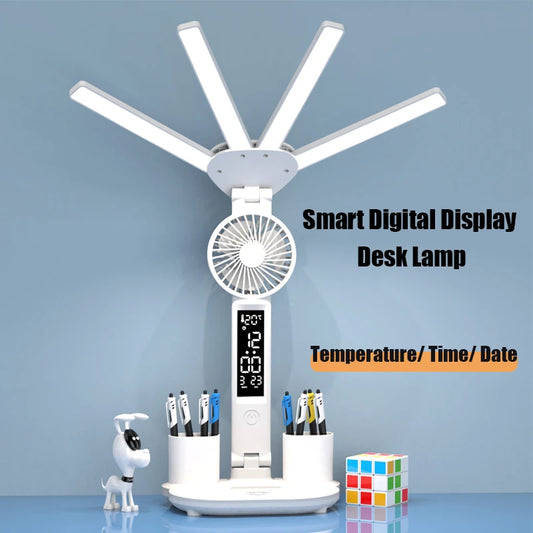 3in1 Multifunction Table Lamp LED Four-headed Folding