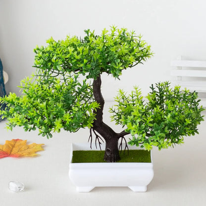 Artificial Plant Bonsai Plastic Small Tree Pot