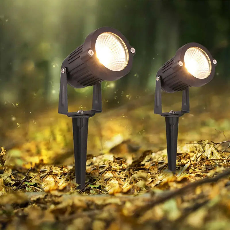 Outdoor Spike Lawn Lamp Waterproof Lighting Garden Path Spotlights