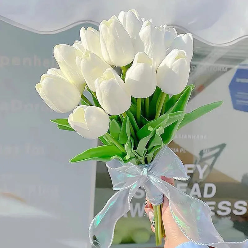 Tulip Flower Artificial Tulip Bouquet - Royal Lights & Home Decor