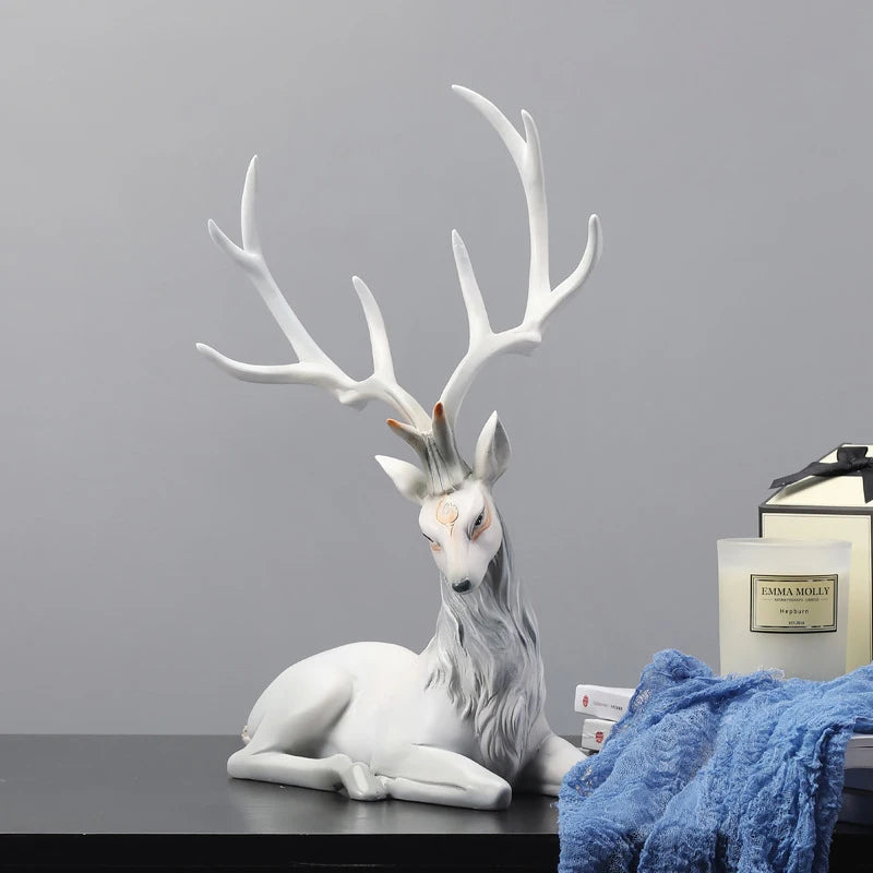 35cm High-End Deer Sculpture