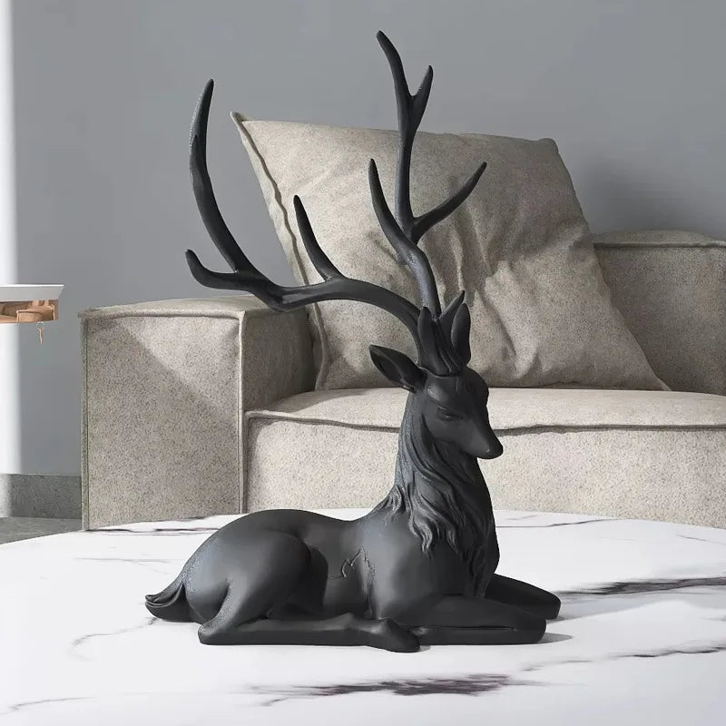 35cm High-End Deer Sculpture