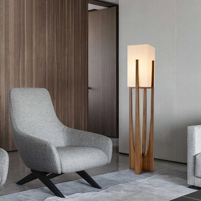 Fairbanks Floor Lamp Wooden Floor Lamp