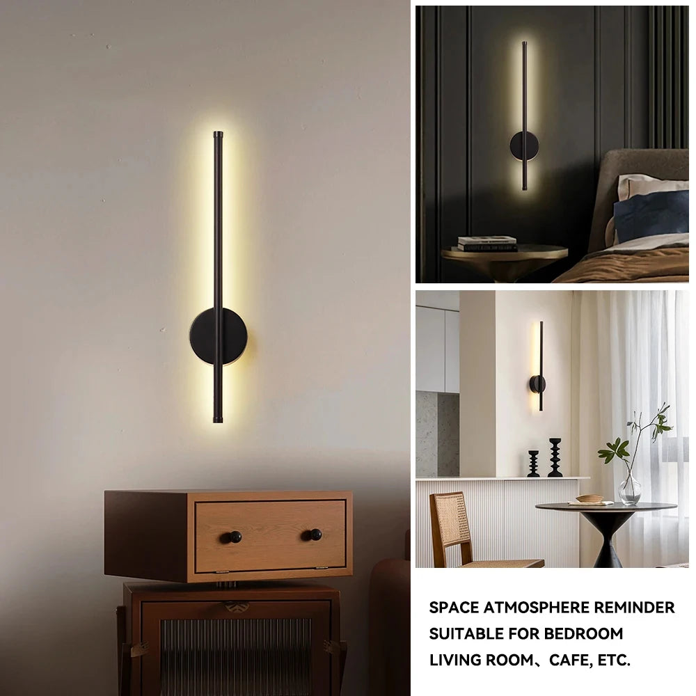 Rechargeable 50cm/80cm Wall Light Wireless LED Internal Wall Sconce with Remote Control