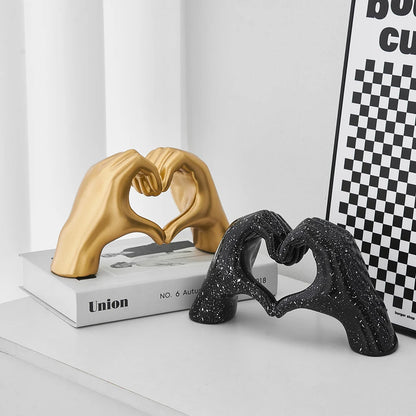 Resin Abstract Hand Love Statue