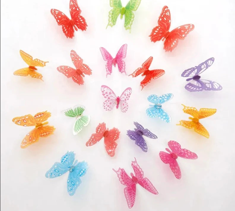 Crystal Butterflies 3d Wall Sticker - Royal Lights & Home Decor