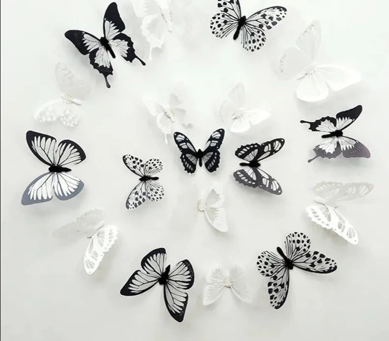 Crystal Butterflies 3d Wall Sticker