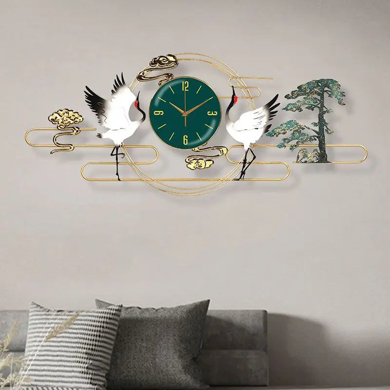 Red-crowned Crane Wall Clocks