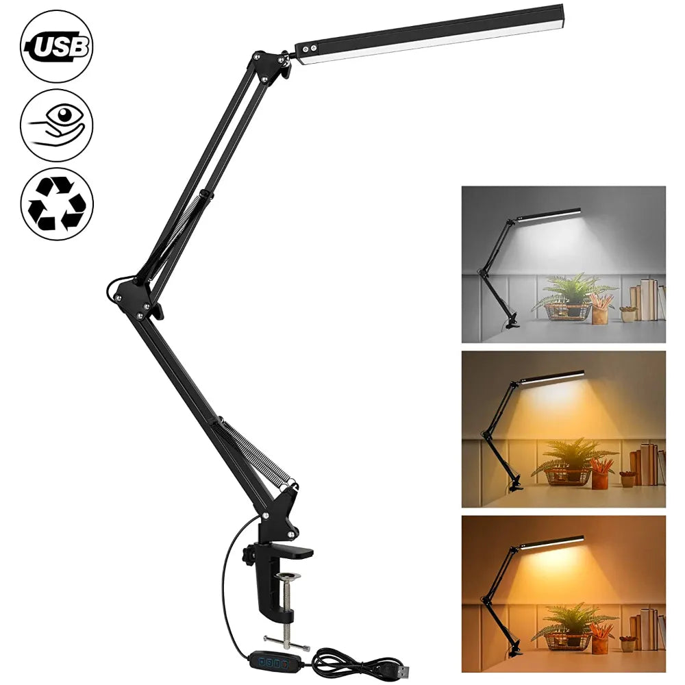 LED Desk Lamp with Clamp 10W