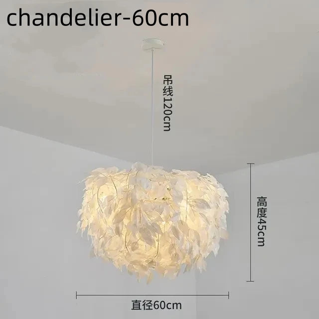 Feather Round Led Lamp - Royal Lights & Home Decor