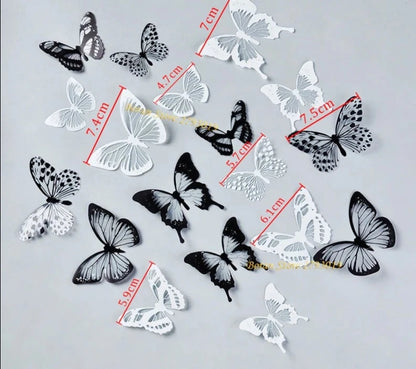 Crystal Butterflies 3d Wall Sticker