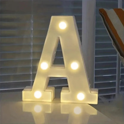 Alphabet LED Night Lights Number Letter Lamp 16cm