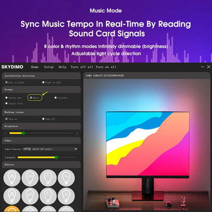 Gaming Lights Strip Computer Monitor Backlight RGB Screen Color