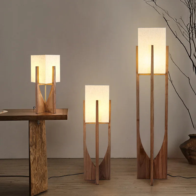 Fairbanks Floor Lamp Wooden Floor Lamp