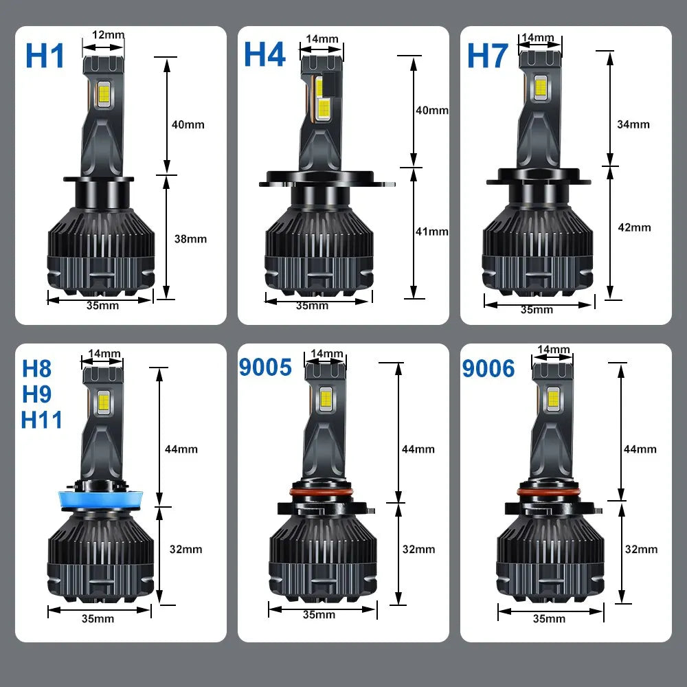 Car LED Headlight 200W 60000LM - Royal Lights & Home Decor