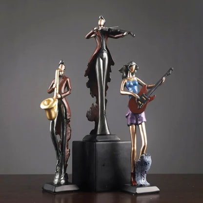 Musical Instrument Resin Figure Ornaments Home Decoration Accessories