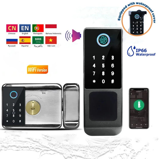 Wifi Fingerprint Smart Door Lock Outdoor