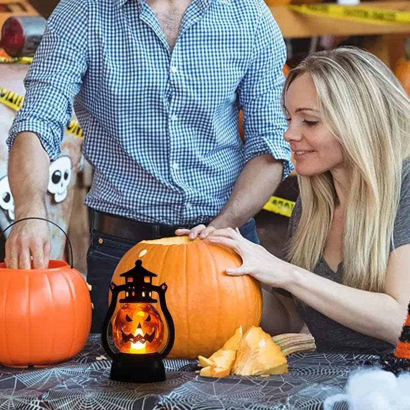 Halloween Pumpkin Lantern Handheld  LED Lamp