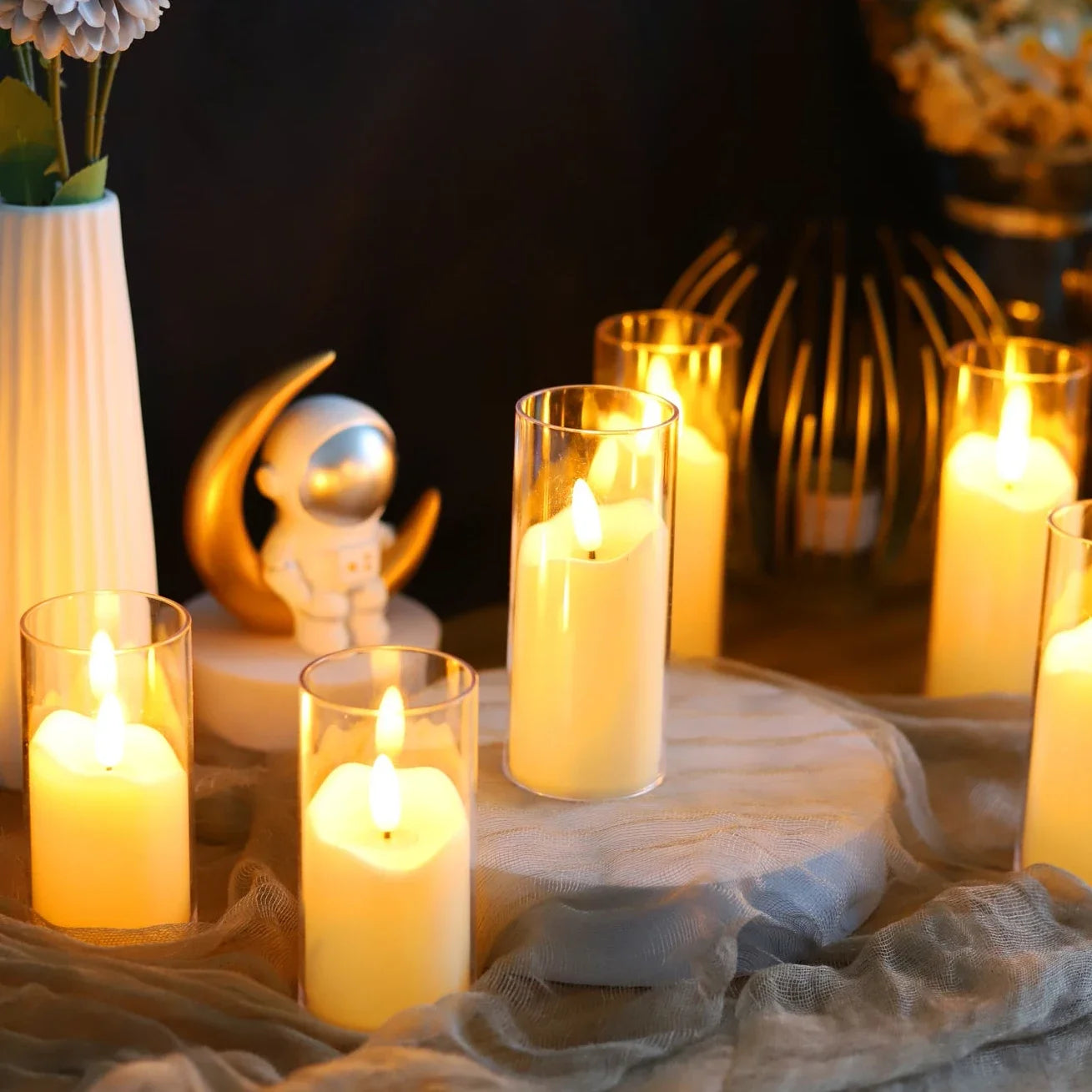 6Pcs Led Flameless Electric Candles Lamp