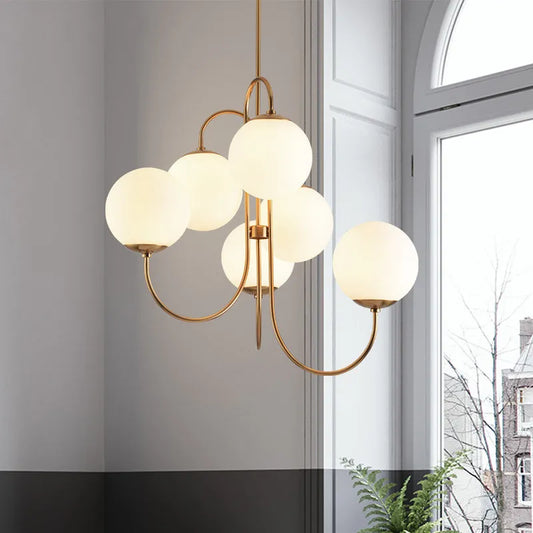 Modern Glass Ball Led Pendant Lights