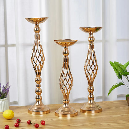 Table Candle Holder  Gold Iron