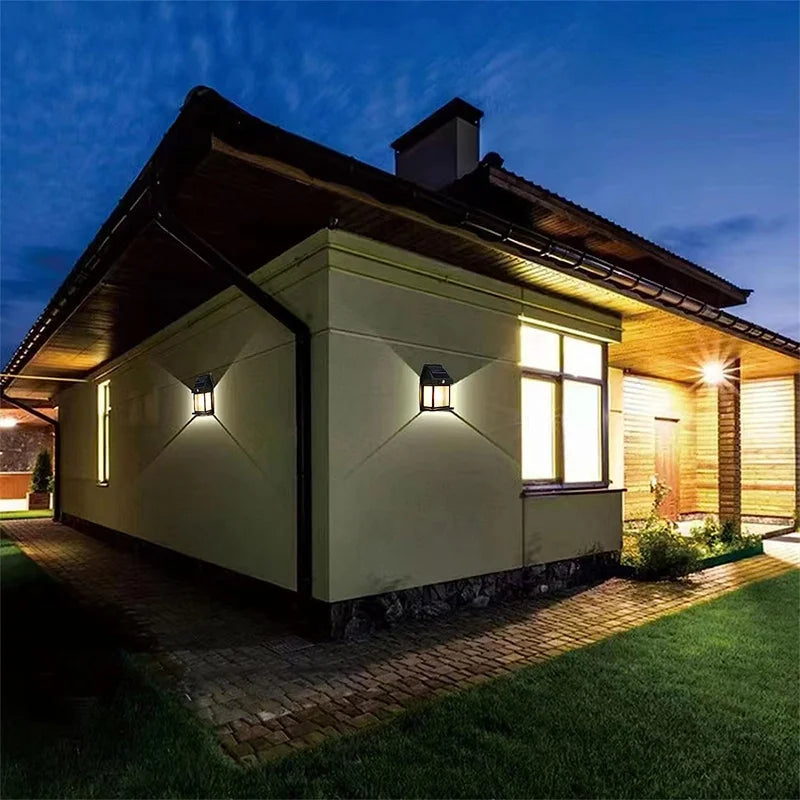 Solar Wall Lights Outdoor Waterproof Wireless Motion Sensor Security Lamps