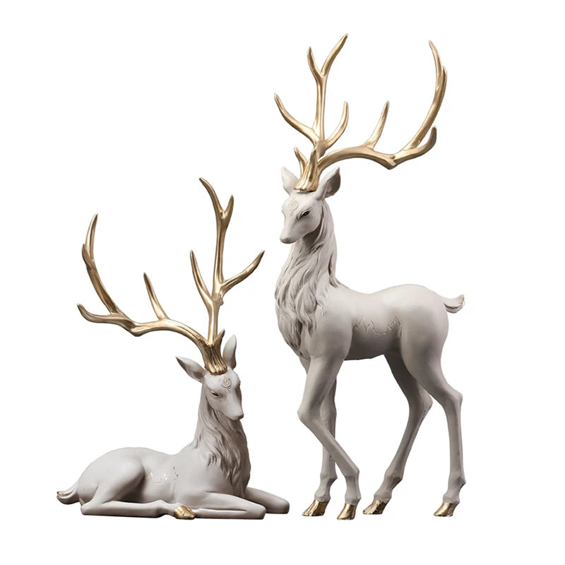 35cm High-End Deer Sculpture