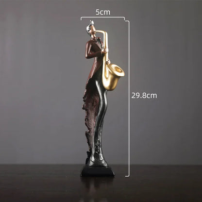 Musical Instrument Resin Figure Ornaments Home Decoration Accessories