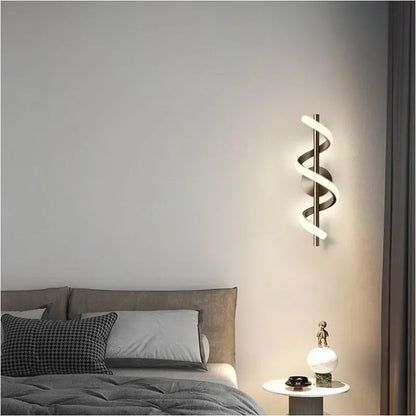 LED Wall Lamp Luxury Black White Gold Wall Decorative Lights