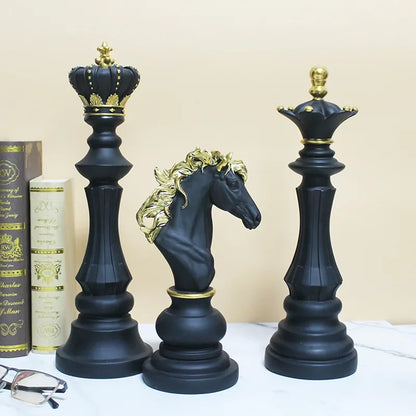 Resin Retro International Chess Figurine