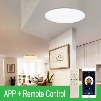 Modern LED Ceiling Lights Bluetooth Speaker Remote Control