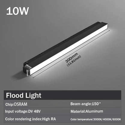 Modern Embedded Flexible Linear Fixture LED Spotlight DC48V Ceiling Indoor Light