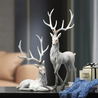 35cm High-End Deer Sculpture