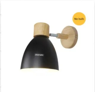 Wooden  Wall Lamp With Switch Modern Wall Sconce