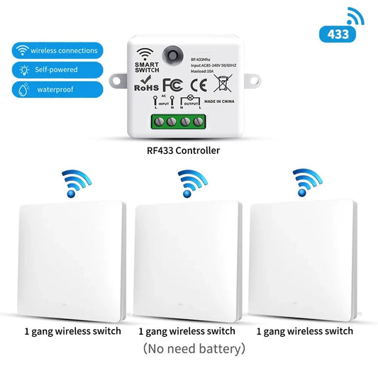 Smart Home Wireless 433mhz Light Switch