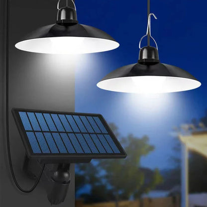 2 Led Solar Powered Lamp with Remote Control