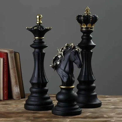 Resin Retro International Chess Figurine