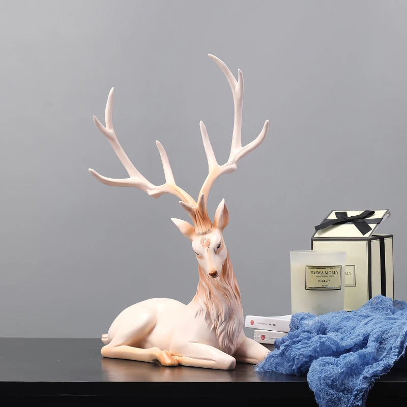 35cm High-End Deer Sculpture