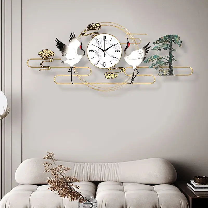 Red-crowned Crane Wall Clocks