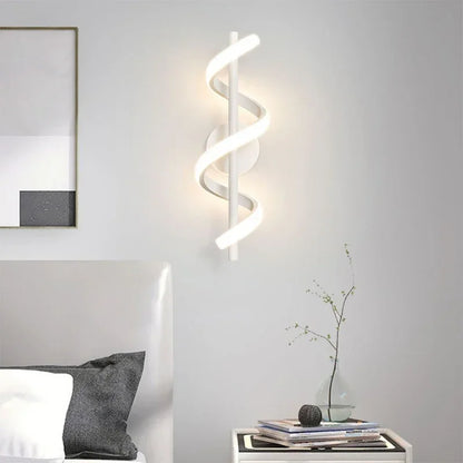 LED Wall Lamp Luxury Black White Gold Wall Decorative Lights