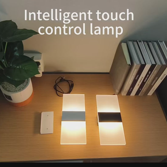 USB Recharge Wall Lamp Touch Motion Sensor Switch Indoor