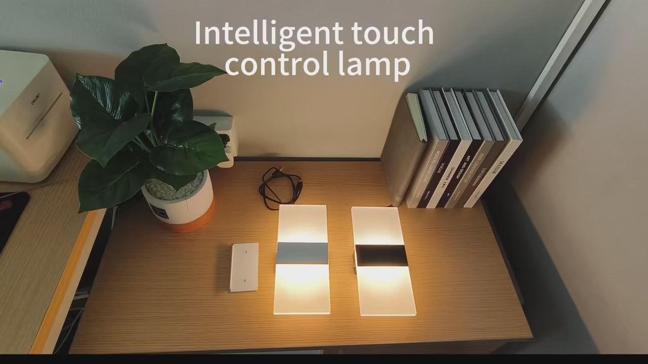 USB Recharge Wall Lamp Touch Motion Sensor Switch Indoor